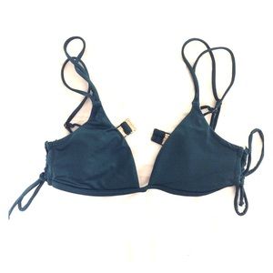 LA Hearts dark teal strappy bikini top sz XS